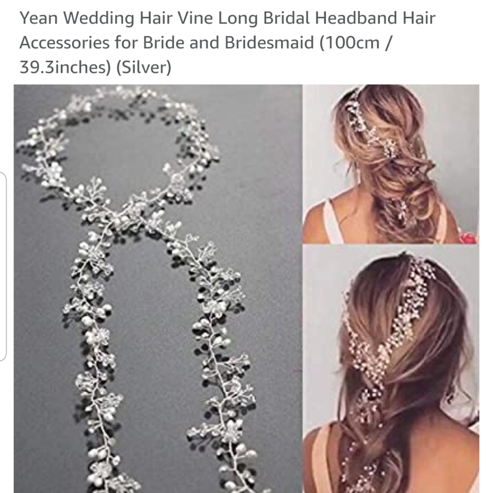 Wedding hair vine